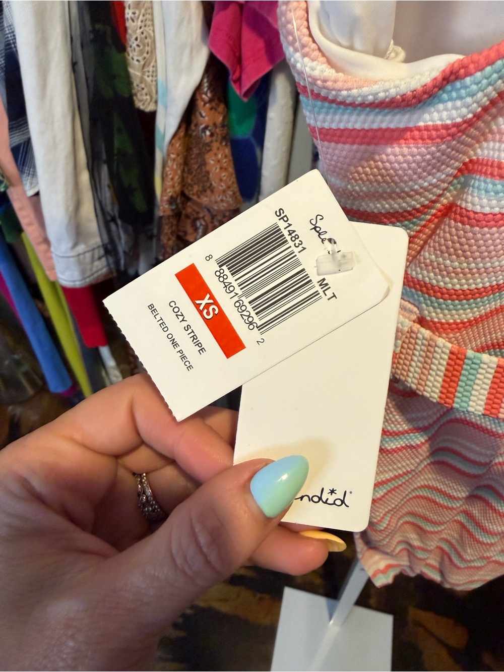 NWT Splendid Atmos Belted One-Piece Swimsuit - Picture 7 of 7